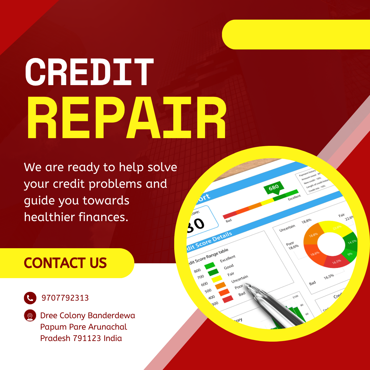 CIBIL Score Repair in Lower Subansiri Arunachal Pradesh – Improve Your Credit Profile with Expert Support from Qwikonsult Solutions Private Limited