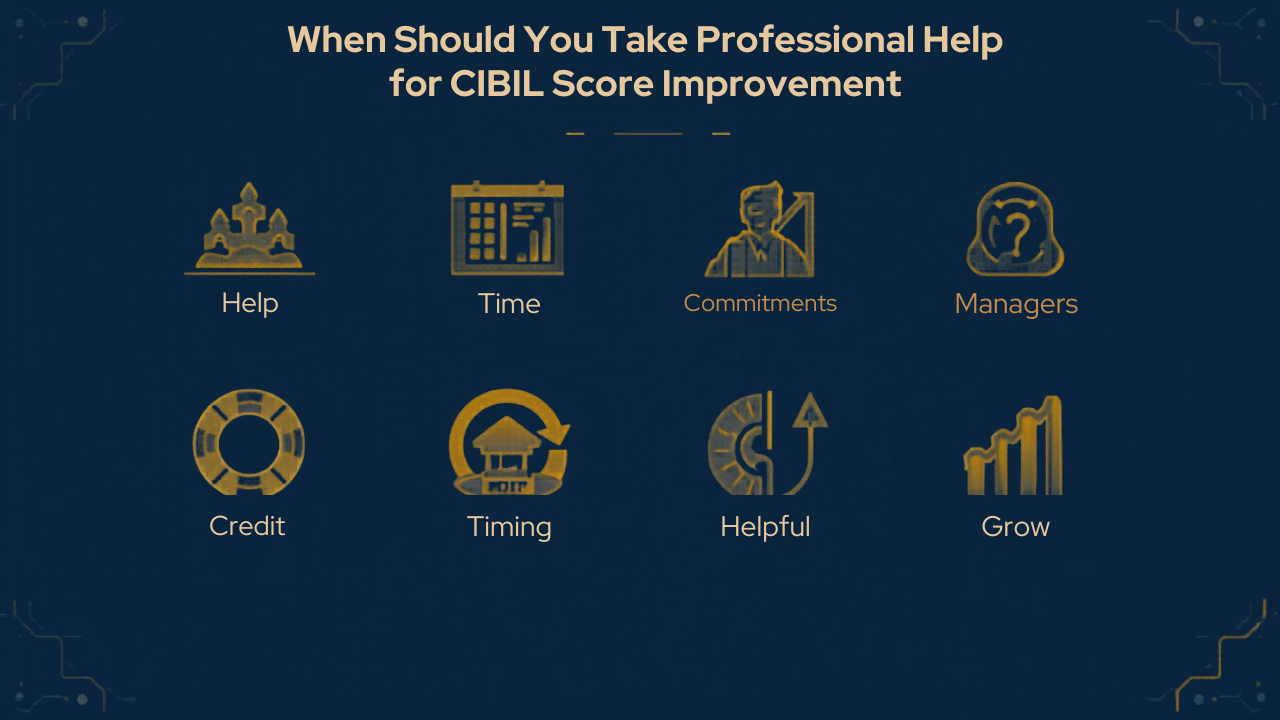 When Should You Take Professional Help for CIBIL Score Improvement – Complete Guide for Indian Users
