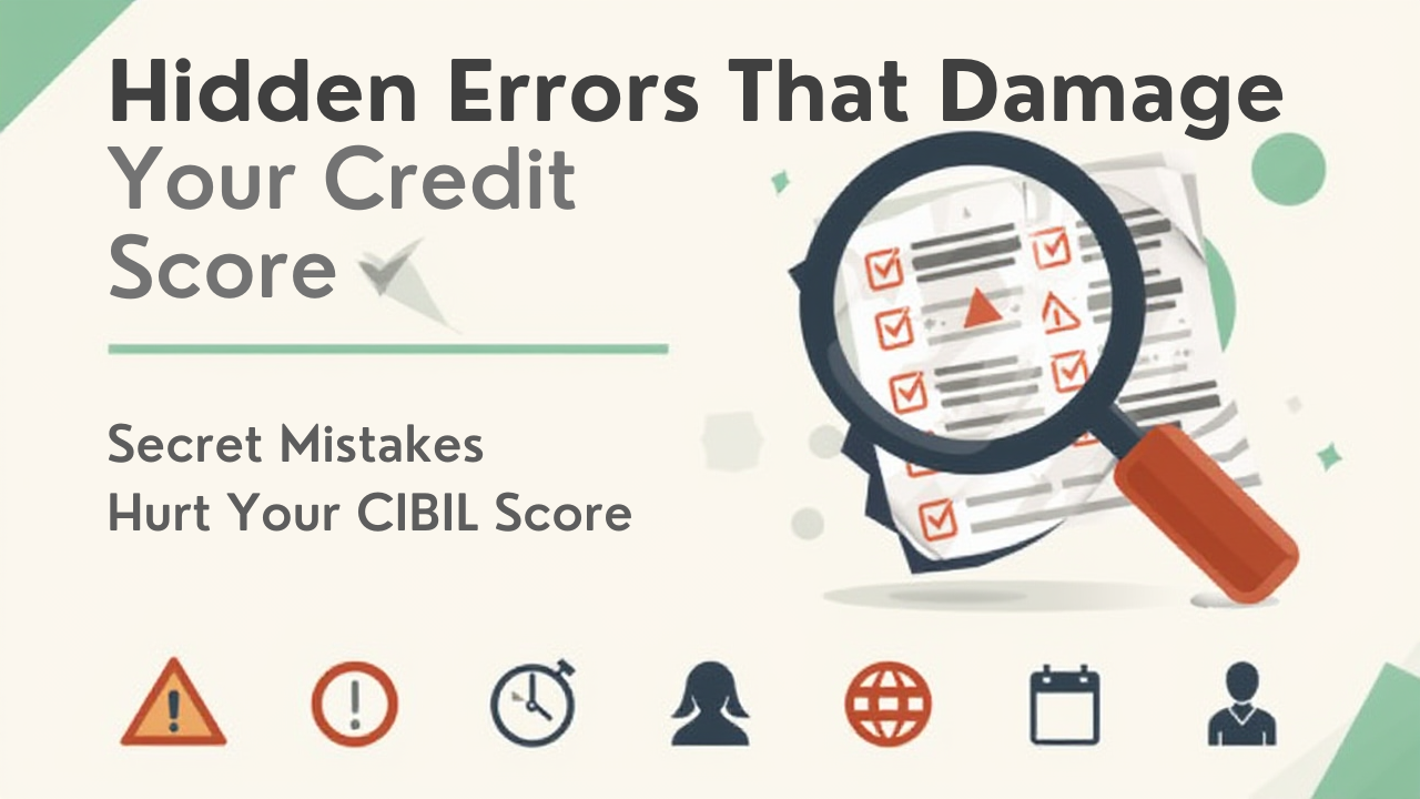 Hidden Errors That Damage Your Credit Score (2026 Guide) | Secret Mistakes Hurting Your CIBIL Score